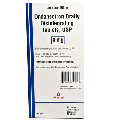 Ondansetron 8 mg Orally Disintegrating Tablets by Glemark 10/Pk (Rx)
