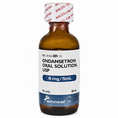 Ondansetron Liquid Oral Solution 50 mL Strawberry Flavor 4 mg/5mL (Rx)