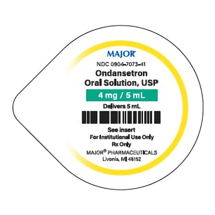 Ondansetron Oral Solution 4 mg / 5mL Unit Dose Cups 5 mL x 30/Case (RX)