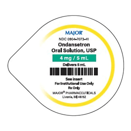 Ondansetron Oral Solution 4 mg / 5mL Unit Dose Cups 5 mL x 30/Case (RX)