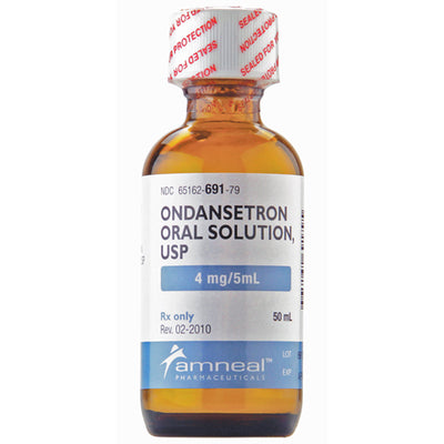 Ondansetron Liquid Oral Solution 50 mL Strawberry Flavor 4 mg/5mL (Rx)
