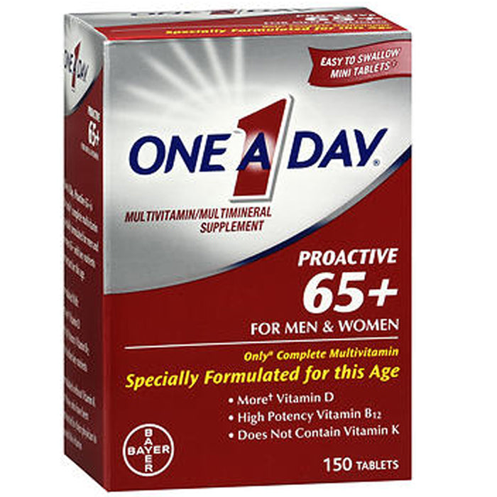 One A Day Proactive 65+ Multivitamin for Men and Women, 150 Tablets