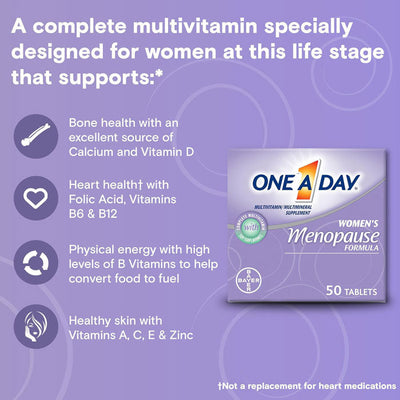 One A Day Vitamins Menopause Formula 50 Tablets