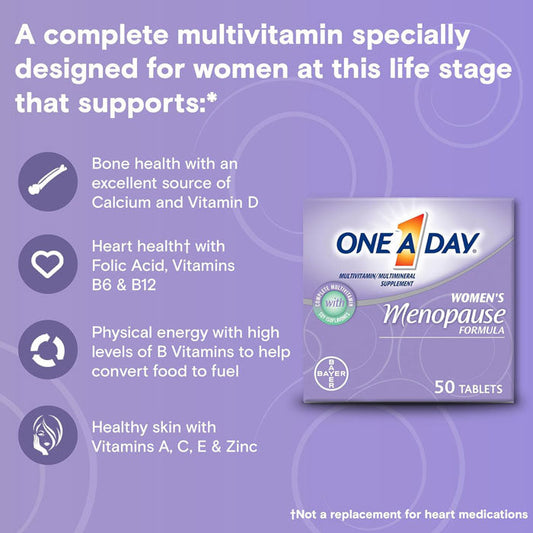 One A Day Vitamins Menopause Formula 50 Tablets