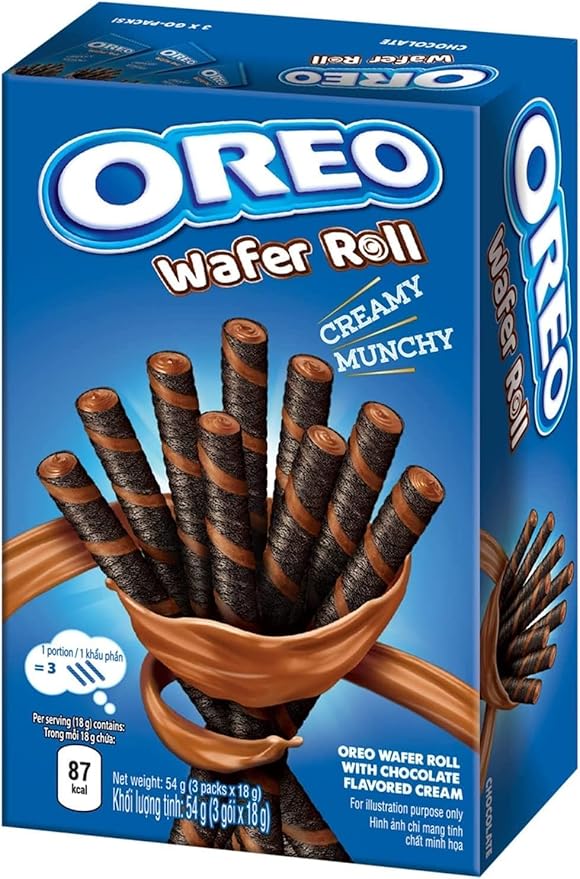 Oreo Chocolate Wafer Roll (Creamy & Munchy)-  54 gms