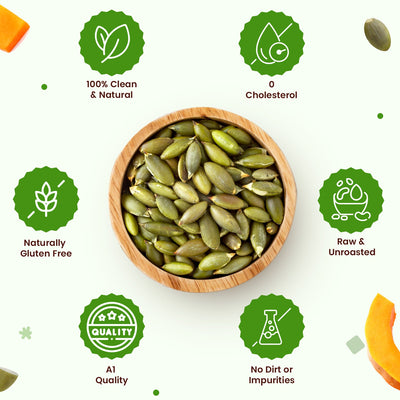 Organic Pumpkin Seeds: Raw, Unroasted for Energy Boost