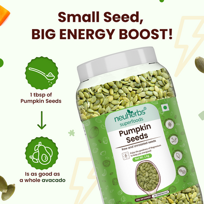 Organic Pumpkin Seeds: Raw, Unroasted for Energy Boost