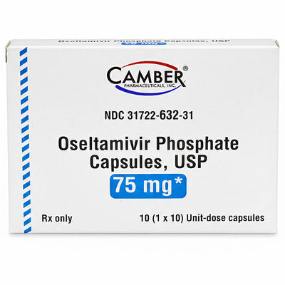 Oseltamivir Phosphate 75 mg Capsules, Influenza Relief 10/Box (Rx)