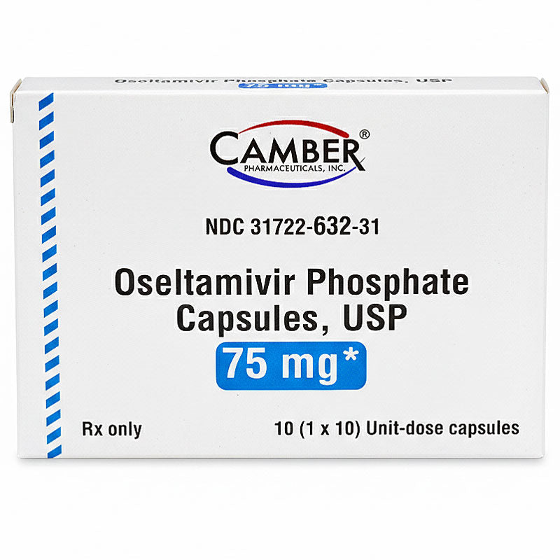 Oseltamivir Phosphate 75 mg Capsules, Influenza Relief 10/Box (Rx)