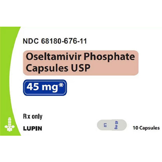 Oseltamivir Phosphate Capsules 45 mg (Generic Tamiflu®) influenza Treatment (Rx)