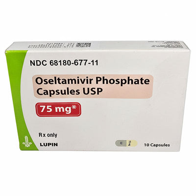 Oseltamivir Phosphate 75 mg Capsules Antiviral Medication 10-Pack (Rx)