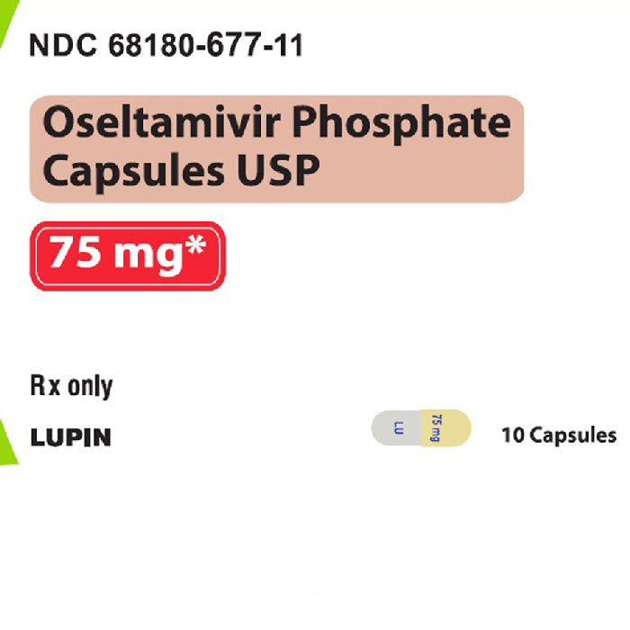 Oseltamivir Phosphate 75 mg Capsules Antiviral Medication 10-Pack (Rx)