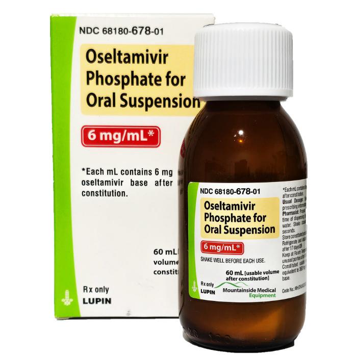 Oseltamivir Phosphate 6 mg/mL Liquid Oral Supension (Generic Tamiflu®) 60 mL (Rx)