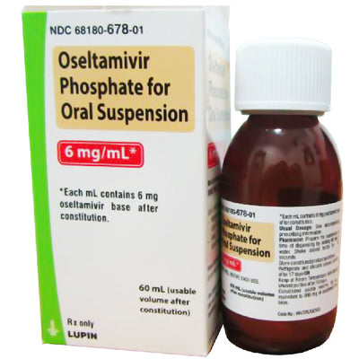 Oseltamivir Phosphate 6 mg/mL Liquid Oral Supension (Generic Tamiflu®) 60 mL (Rx)