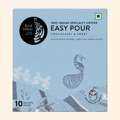 Blue Tokai Jacaranda Blend Medium Dark Roast Easy Pour Sachets
