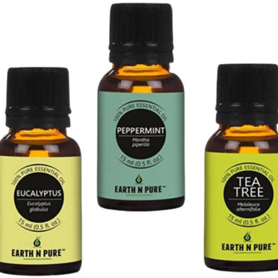Earth N Pure Essential Oils (Eucalyptus, Peppermint & Tea Tree)