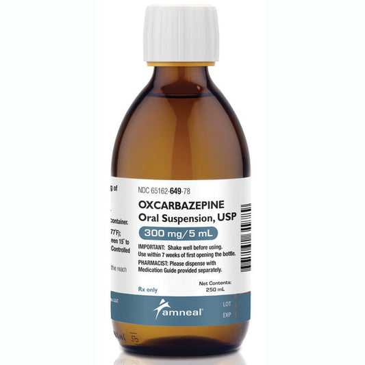Oxcarbazepine Oral Suspension 300 mg/5 mL (60 mg/mL) 250 mL