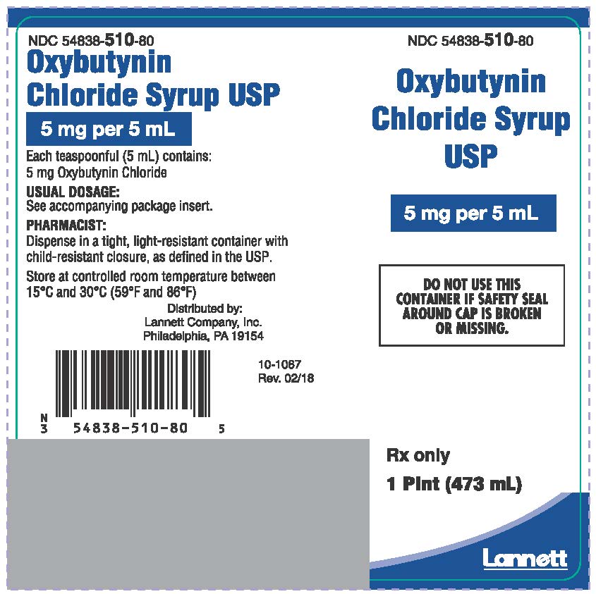 Oxybutynin Chloride Syrup 16 oz