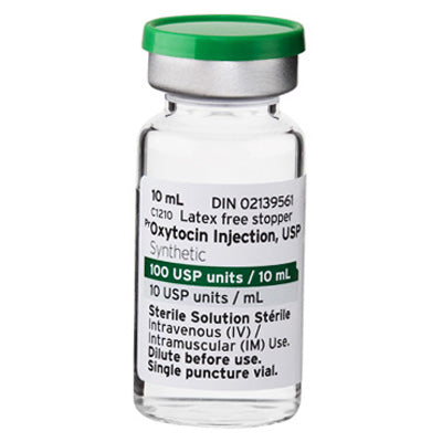 Oxytocin Injection 100 USP Units Per mL Mutiple Dose Vial 10 mL x 25/Tray (RX)