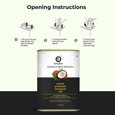 Anveshan Wood Pressed Coconut Oil