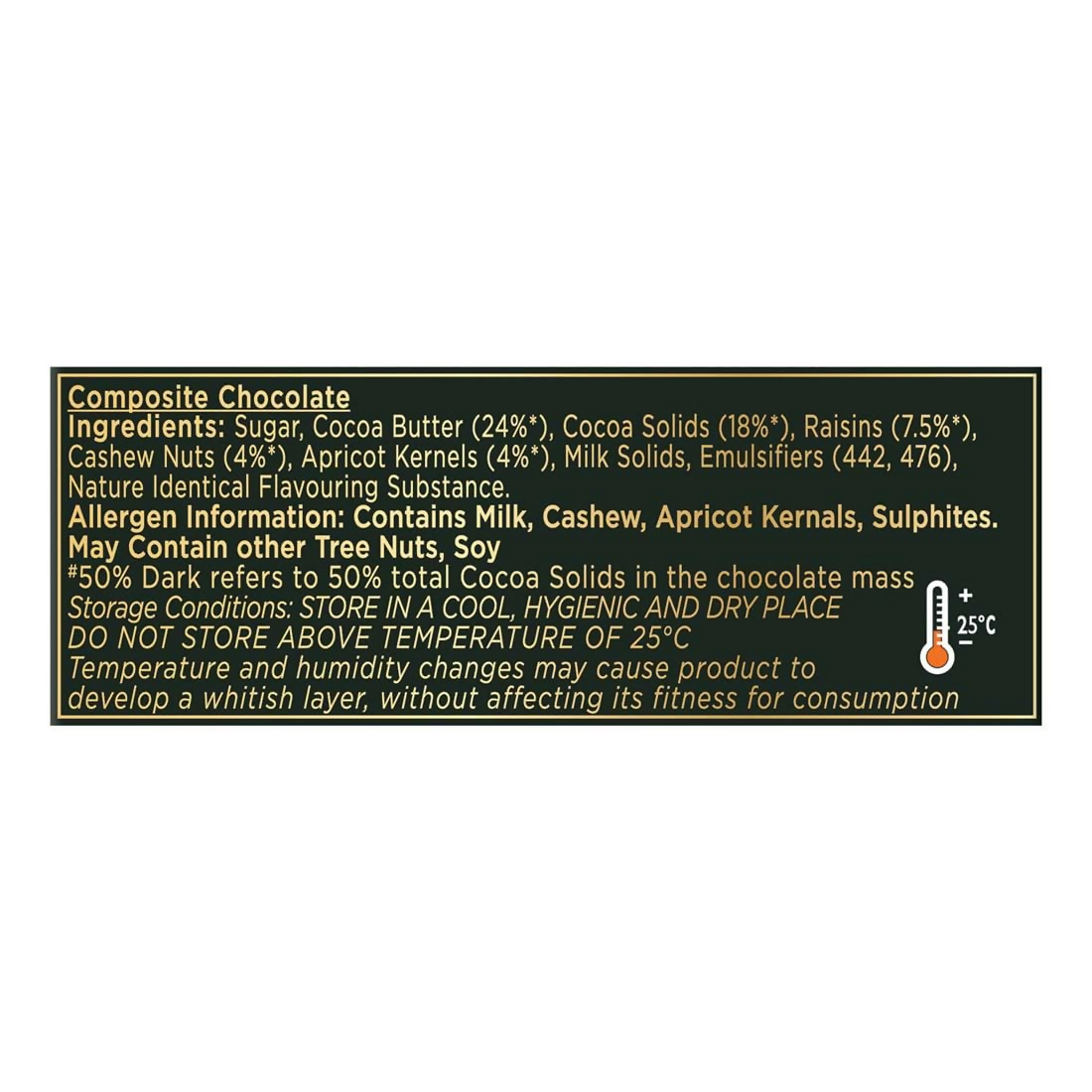 Cadbury Bournville Fruit And Nut Dark Chocolate Bar