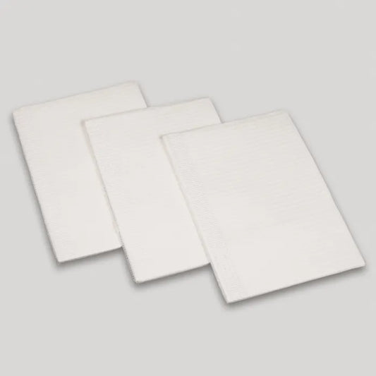 Professional Towels 3 ply Tissue 13 inch x 18 inch White 500 Count