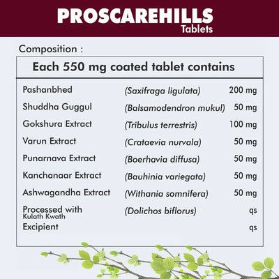 Herbal Hills Ayurveda Proscarehills Tablets