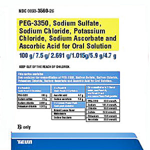 PEG 3350 Bowel Prep Oral Solution Powder Kit