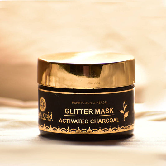 Body Gold Glitter Mask - Activated Charcoal Peel Off