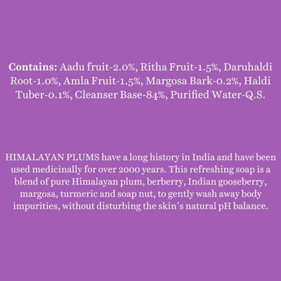 Biotique Himalayan Plum Body Cleanser Refreshing Body Soap - 150 gms