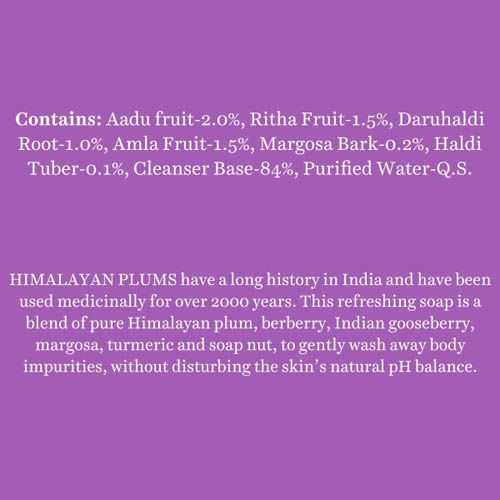 Biotique Himalayan Plum Body Cleanser Refreshing Body Soap - 150 gms