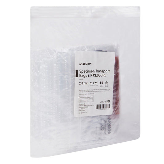 Specimen Transport Bags with Zip Lock Closure 6 x 9 Inch, 50 Count
