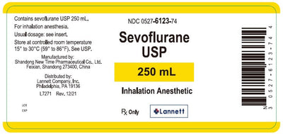 Sevoflurane Liquid for General Anesthesia Inhalation 250 mL (RX)