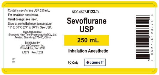Sevoflurane Liquid for General Anesthesia Inhalation 250 mL (RX)