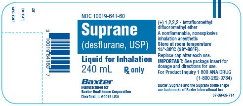 Suprane Desflurane Liquid for Anesthesia Inhalation 240 mL x 6/Case by Baxter (Rx)