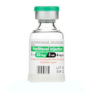 Paclitaxel Injection 6 mg Multiple Dose Onco-Tain Glass Flip-top Vial 5 mL (RX)