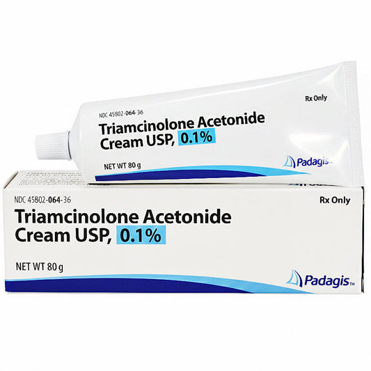 Triamcinolone Acetonide Cream 0.1% 80 Gram Tube