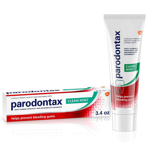Parodontax Daily Anti-Cavity Anti-Gingivitis Toothpaste for Bleeding Gum Relief, Clean Mint