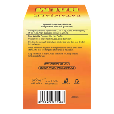 Patanjali Balm - 25 gms