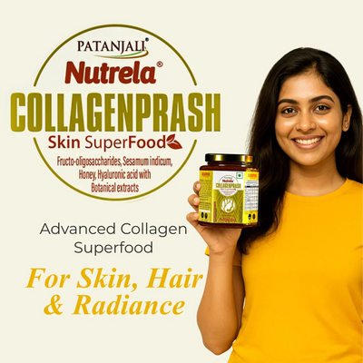 Patanjali Nutrela Collagenprash Skin Super Food Strawberry - 400 Gms