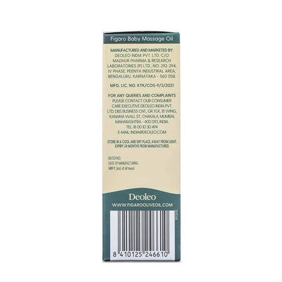 Figaro Baby Massage Oil With Natural Olive Oil, Enriched With Vitamin E