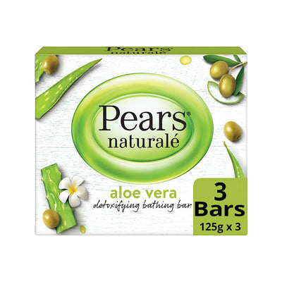 Pears Naturale Aloe Vera Detoxifying Bathing Bar, For Refreshed Skin