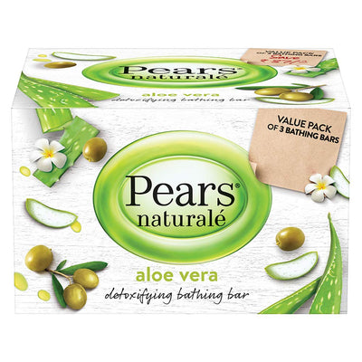 Pears Naturale Aloe Vera Detoxifying Bathing Bar, For Refreshed Skin