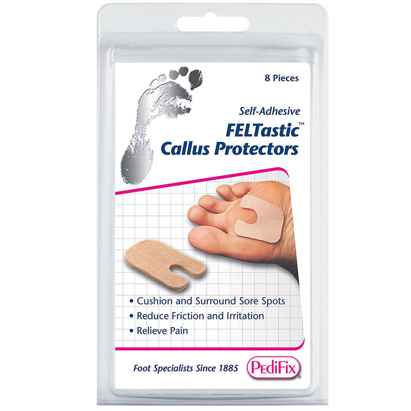 PediFix Self-Adhesive Feltastic Callus Protectors, 8-Count