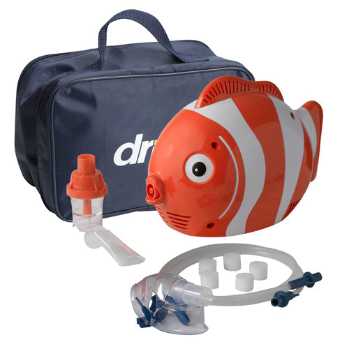 Pediatric Nebulizer Machine with Neb Kit, Mouthpiece, Mask Tubing and Carry Bag