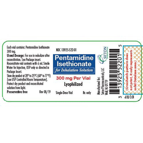 Pentamidine Isethionate 300 mg for Inhalation Solution by Seton Pharma (RX)