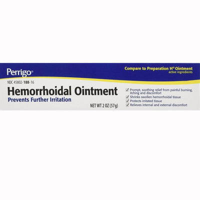 Hemorrhoidal Relief Ointment, Rapid Itching Relief (Comparable to Preparation H) 2 oz Tube