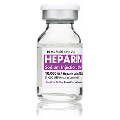 Heparin Sodium Injection 10,000 USP Multiple-Dose Vials 10 mL x 25/Pack (RX)