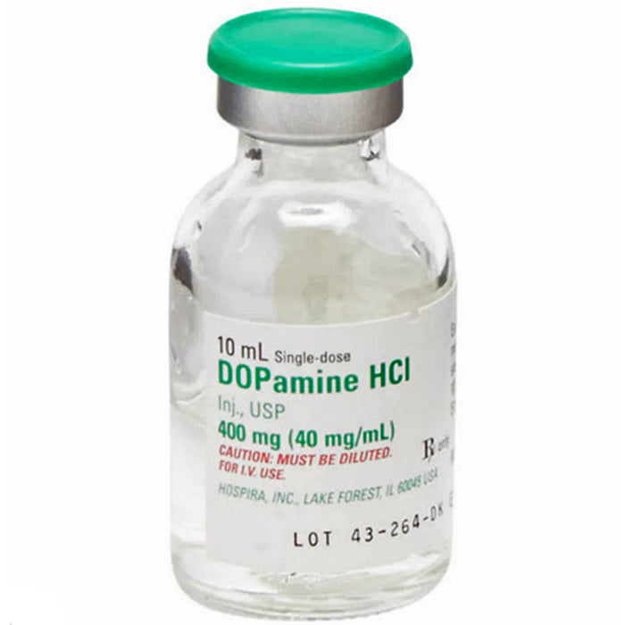 Dopamine Hydrochloride Injection 40 mg/mL Single-Dose Vials 10 mL, 10/Box by Pfizer (RX)