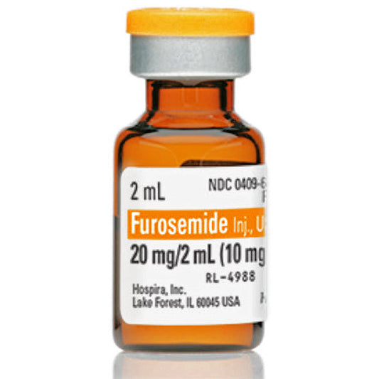 Furosemide Injection 10 mg Single-dose Vial 2 mL, 25/Tray by Pfizer (RX)